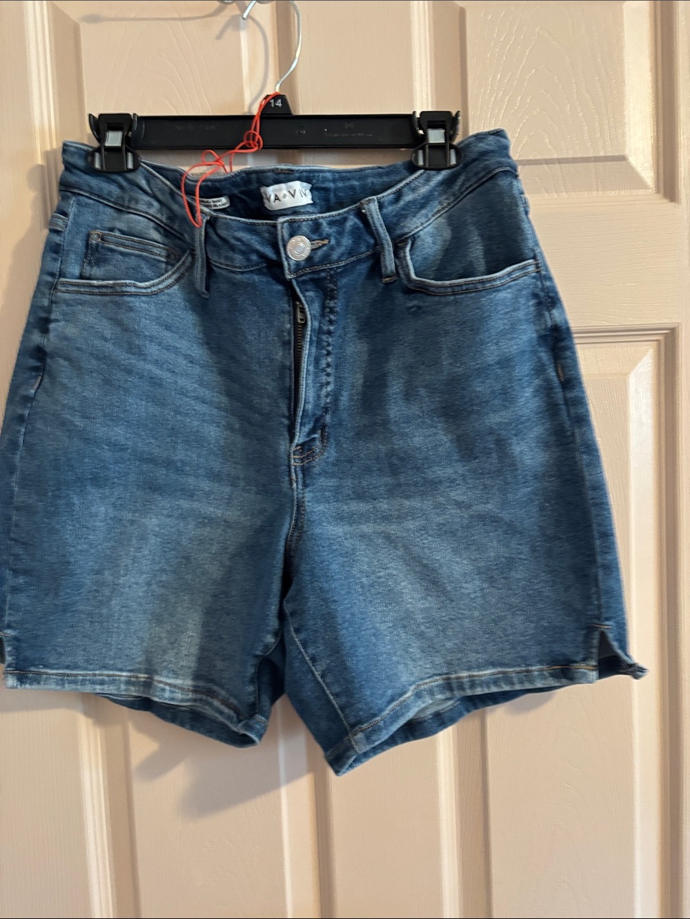 Ava & Viv Mid-Rise Blue Denim Shorts